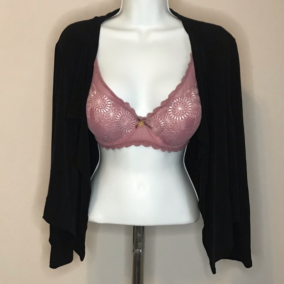 GLAMOUR 1X BLACK CARDIGAN - Picture 4 of 5